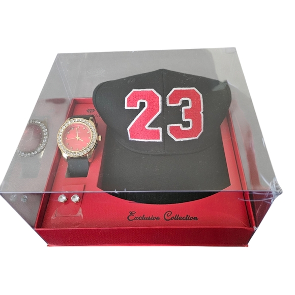 Exclusive 3-Piece Gift Set – Snapback Hat, Watch & Earrings | “23” Collection - Picture 8 of 8